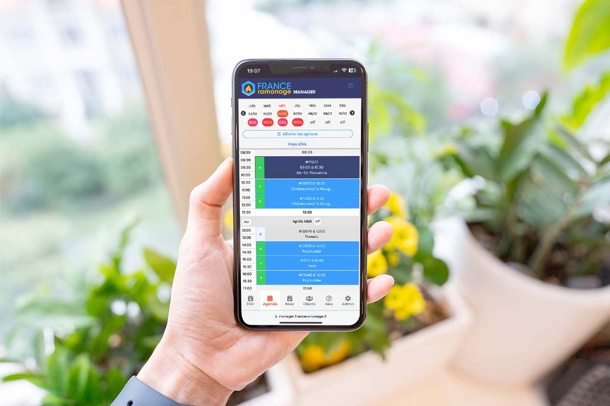 app web mobile france ramonage pro